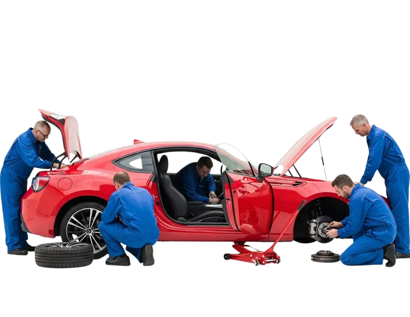 Our Professional Car Mechanic Service Workflow in Abu Dhabi